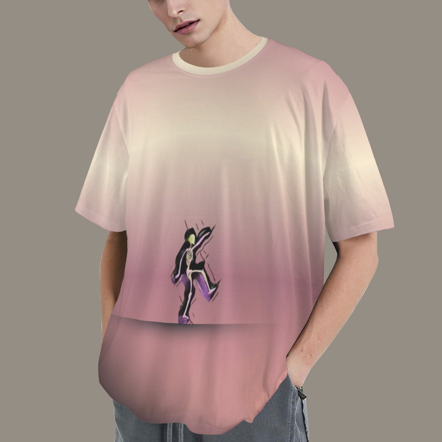 HSM T-shirt Skeleton  Sand Pale Pink