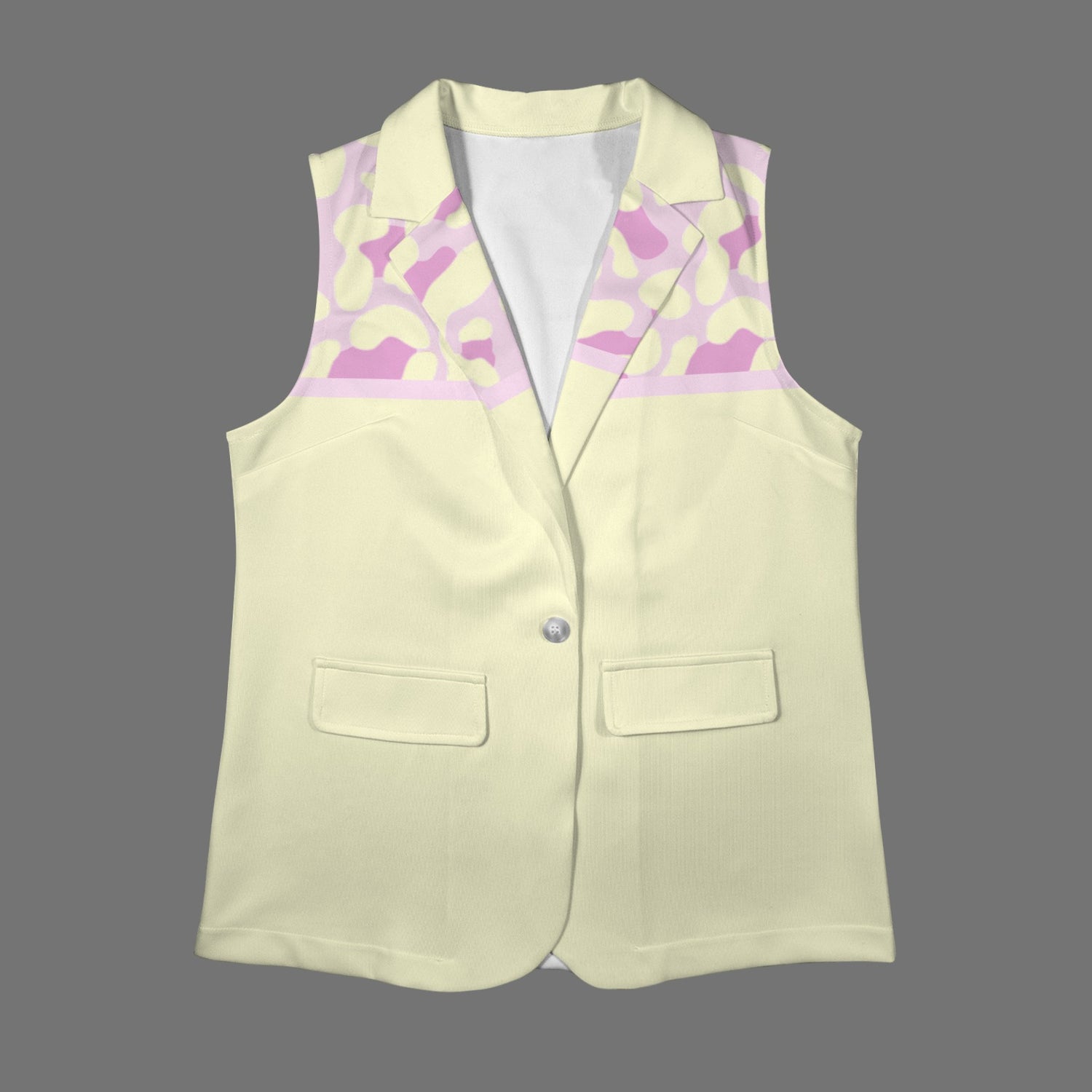 Gilet mamma Yellow Pink Leopard