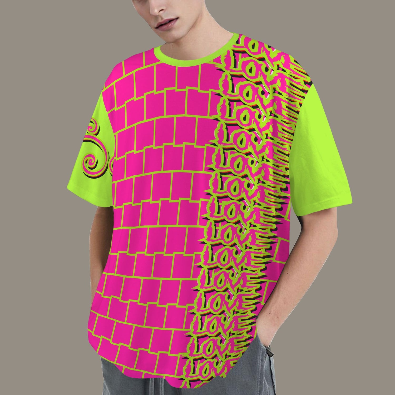 SE SON ROSE - PINK LOVE WALL - BRIGHT GREEN