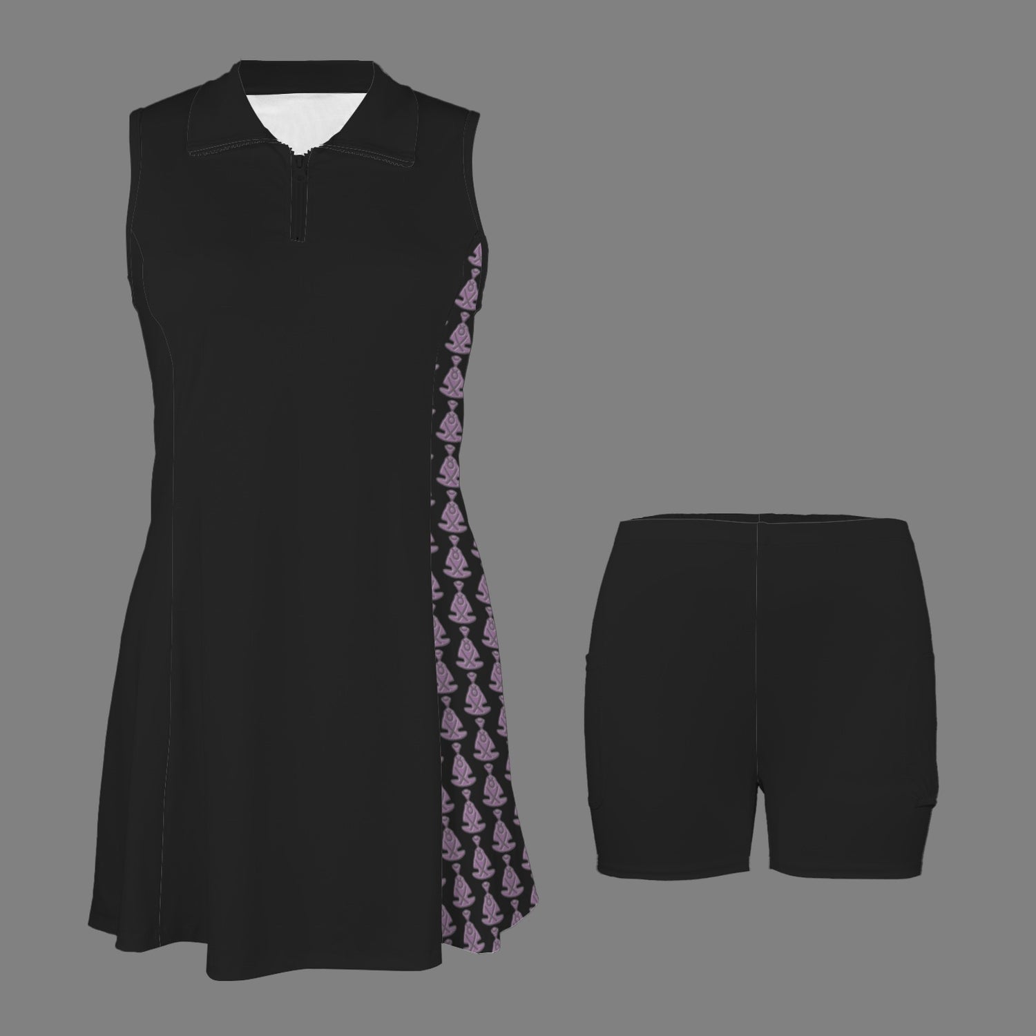 Activedress Black Buddha Pattern