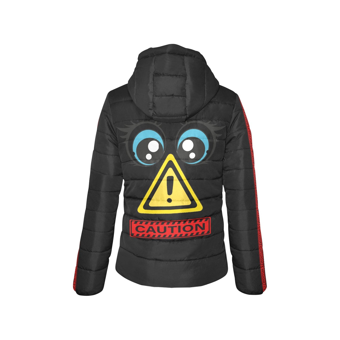 Caution Design 3 Padded Jacket - B/W Eyes