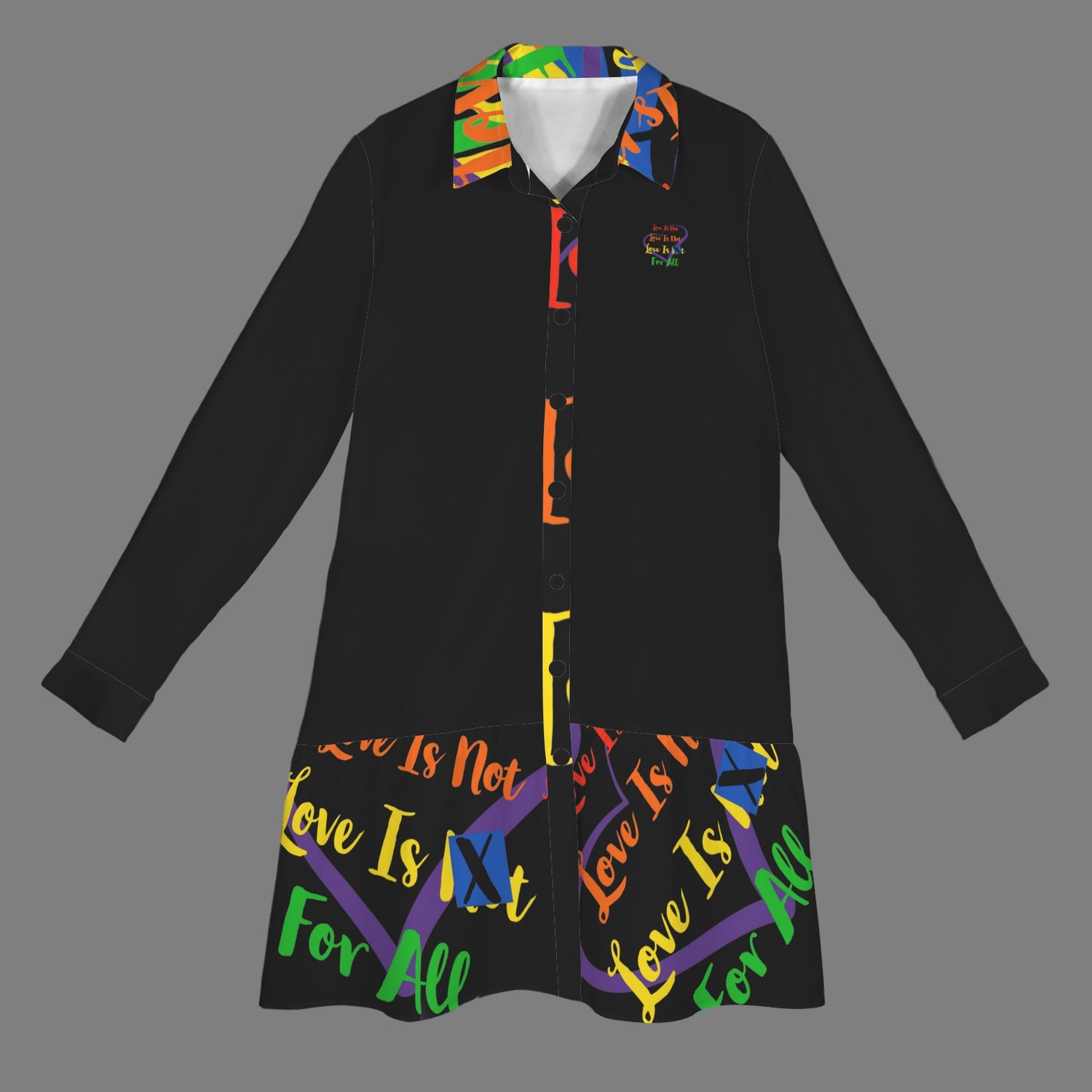 LINFA T SHIRT DRESS BLACK
