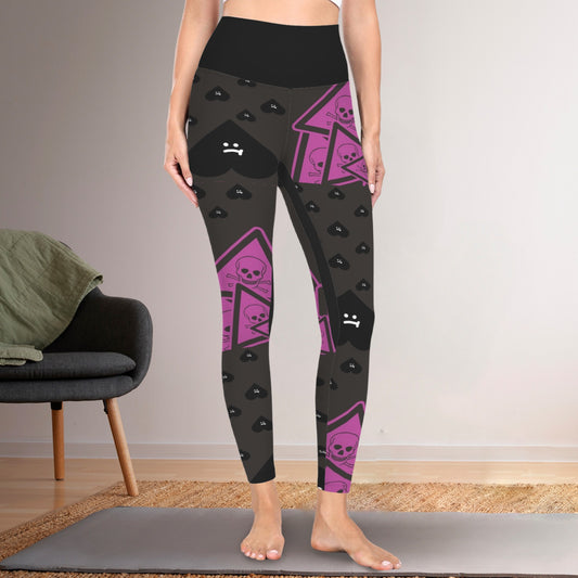 Pinky Caution Leggings V3