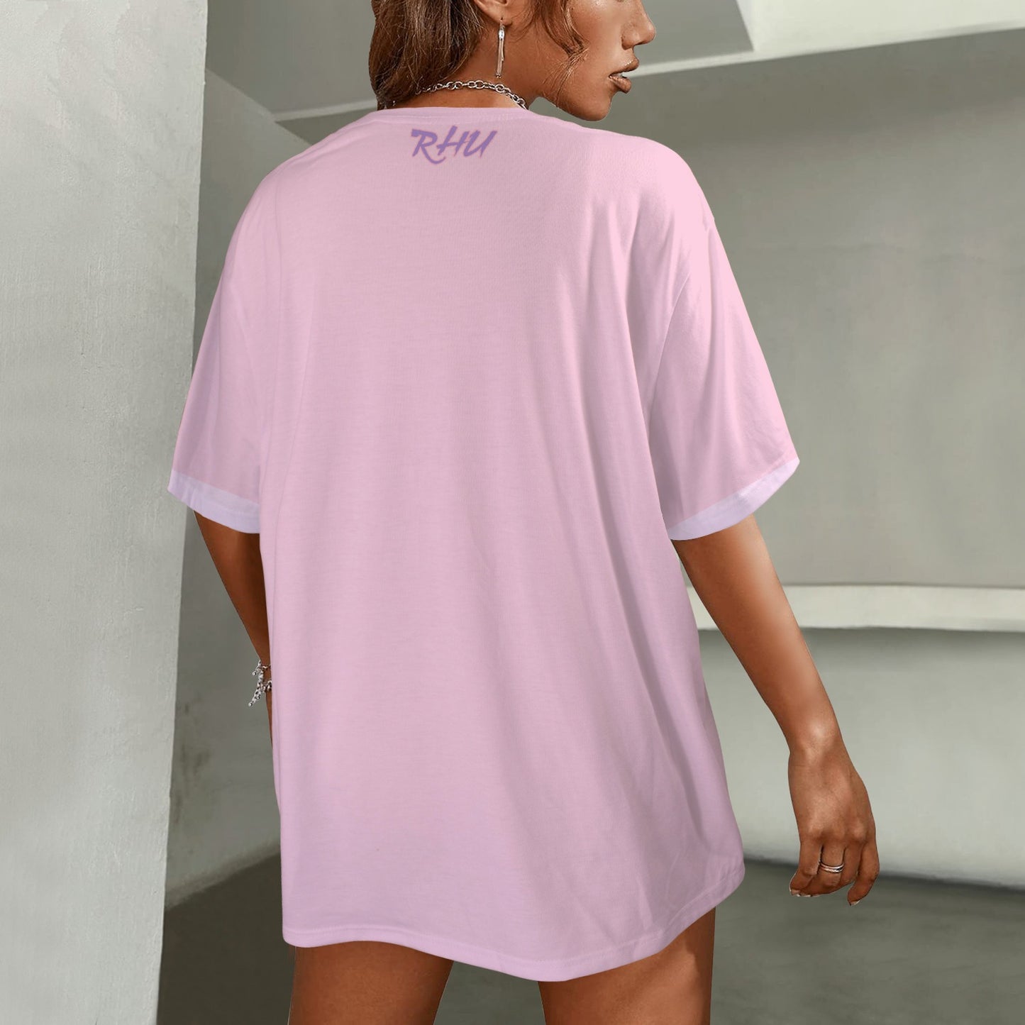 Hidden Name T-shirt Hot Hot Pink Lilac Black 7