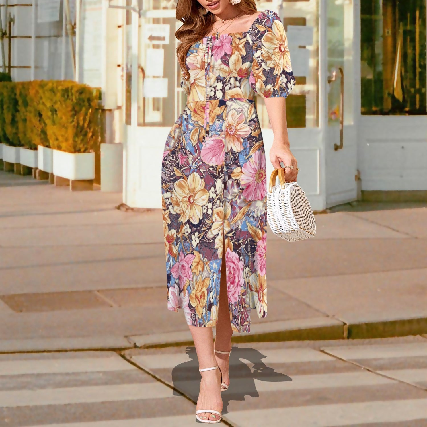Flowers Long Dress