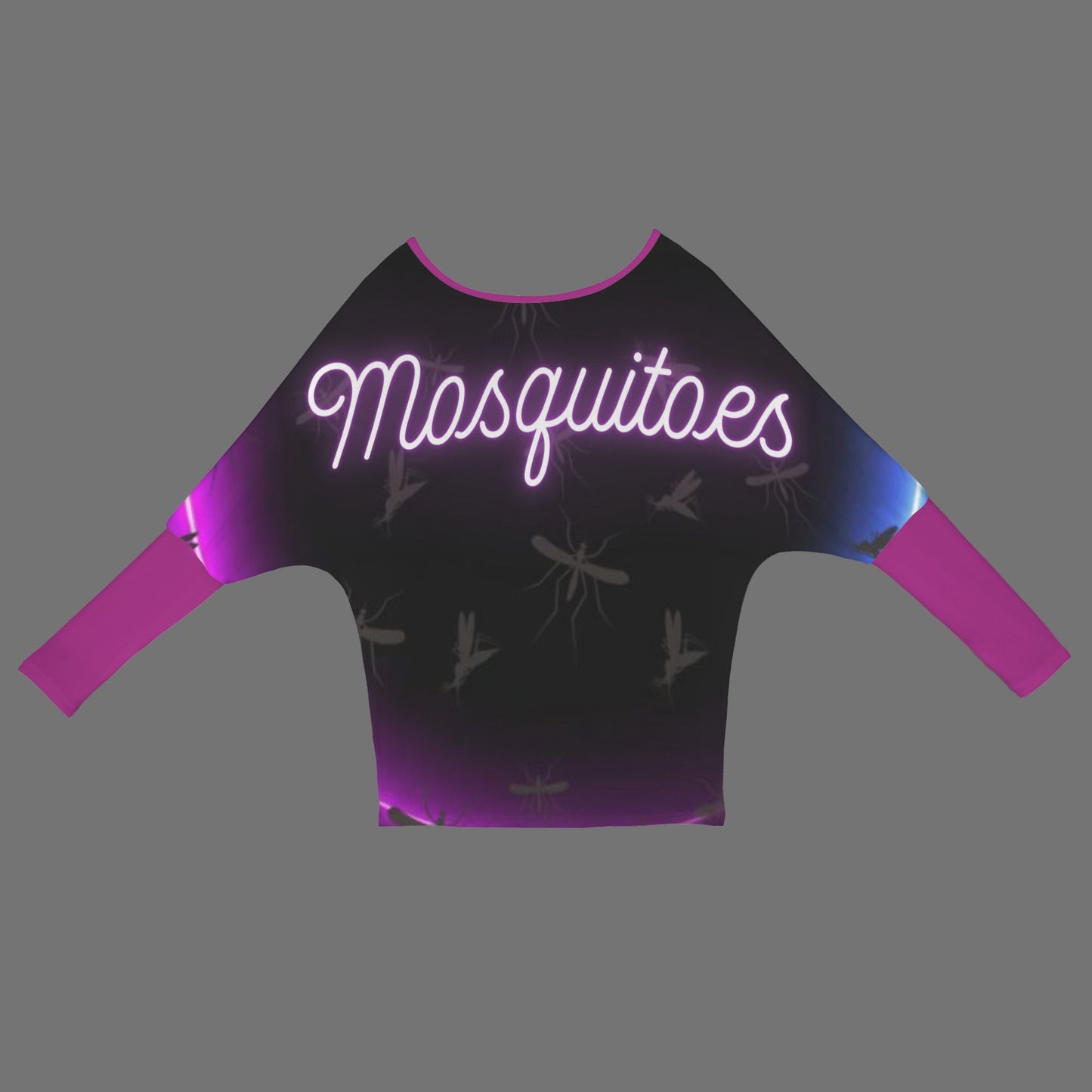 Mosquitoes Sweater Purple Sleeve