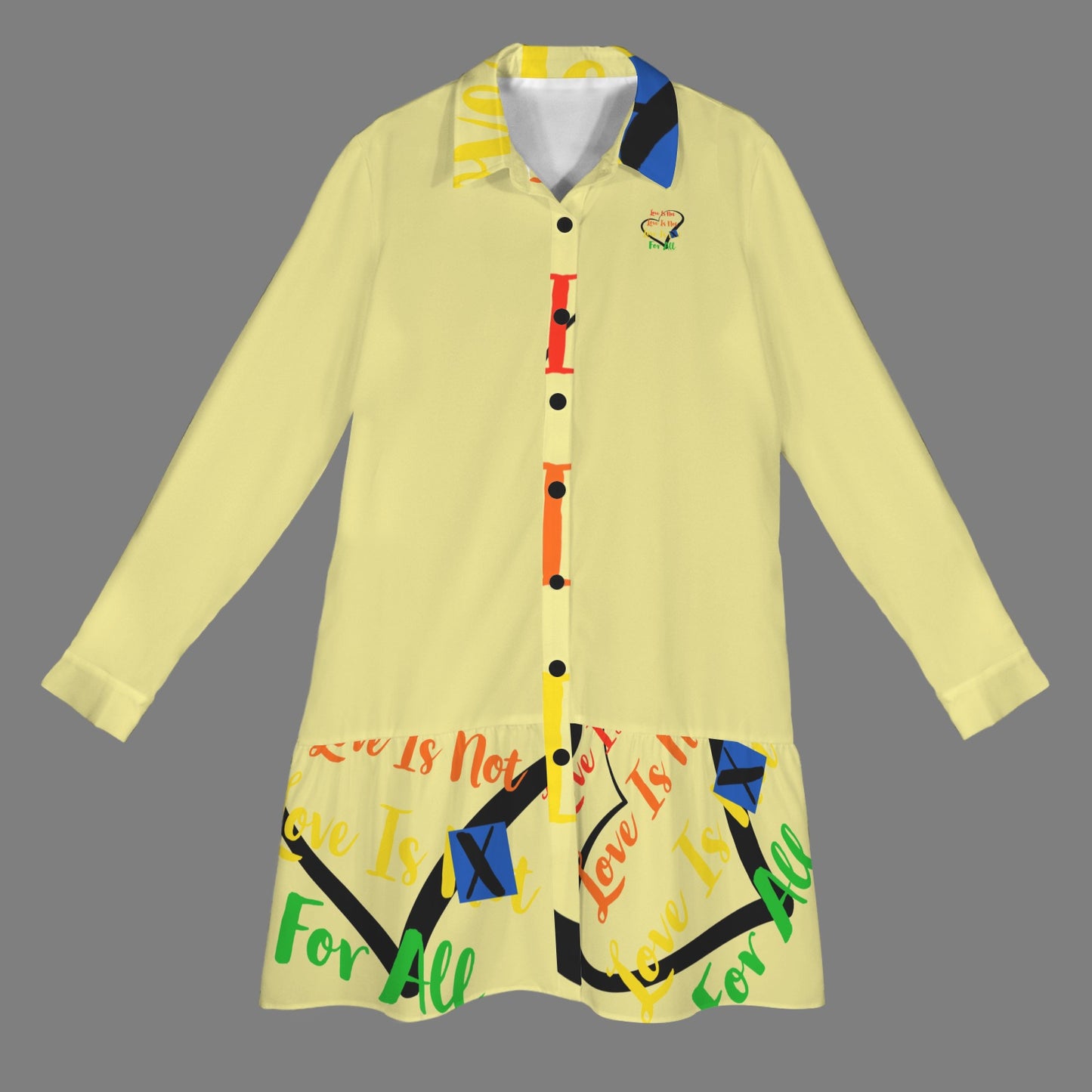LINFA T SHIRT DRESS PALE YELLOW  HEART