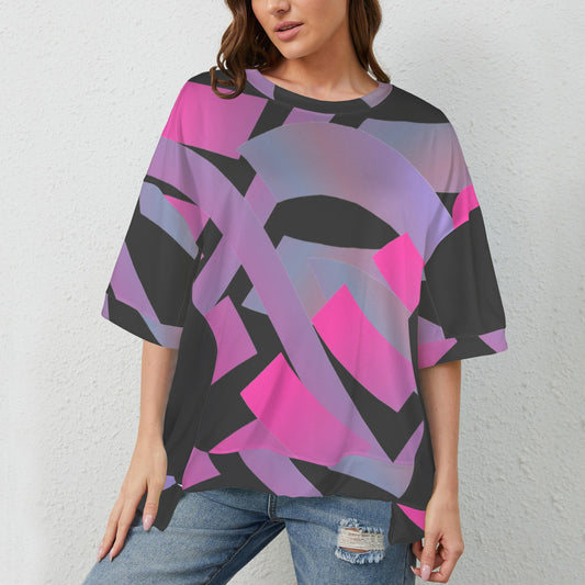 Let's Connect Hem T-Shirt Black