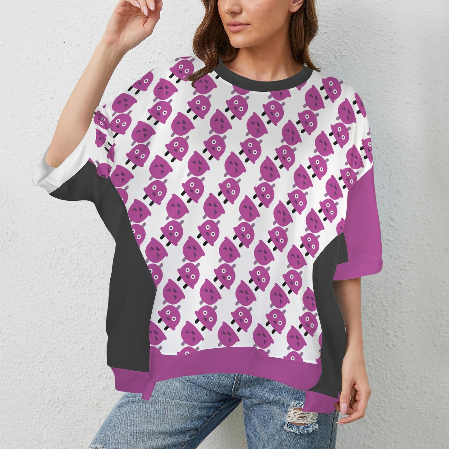 Fear Of Conncetion? Black UnderArm Hem T-Shirt
