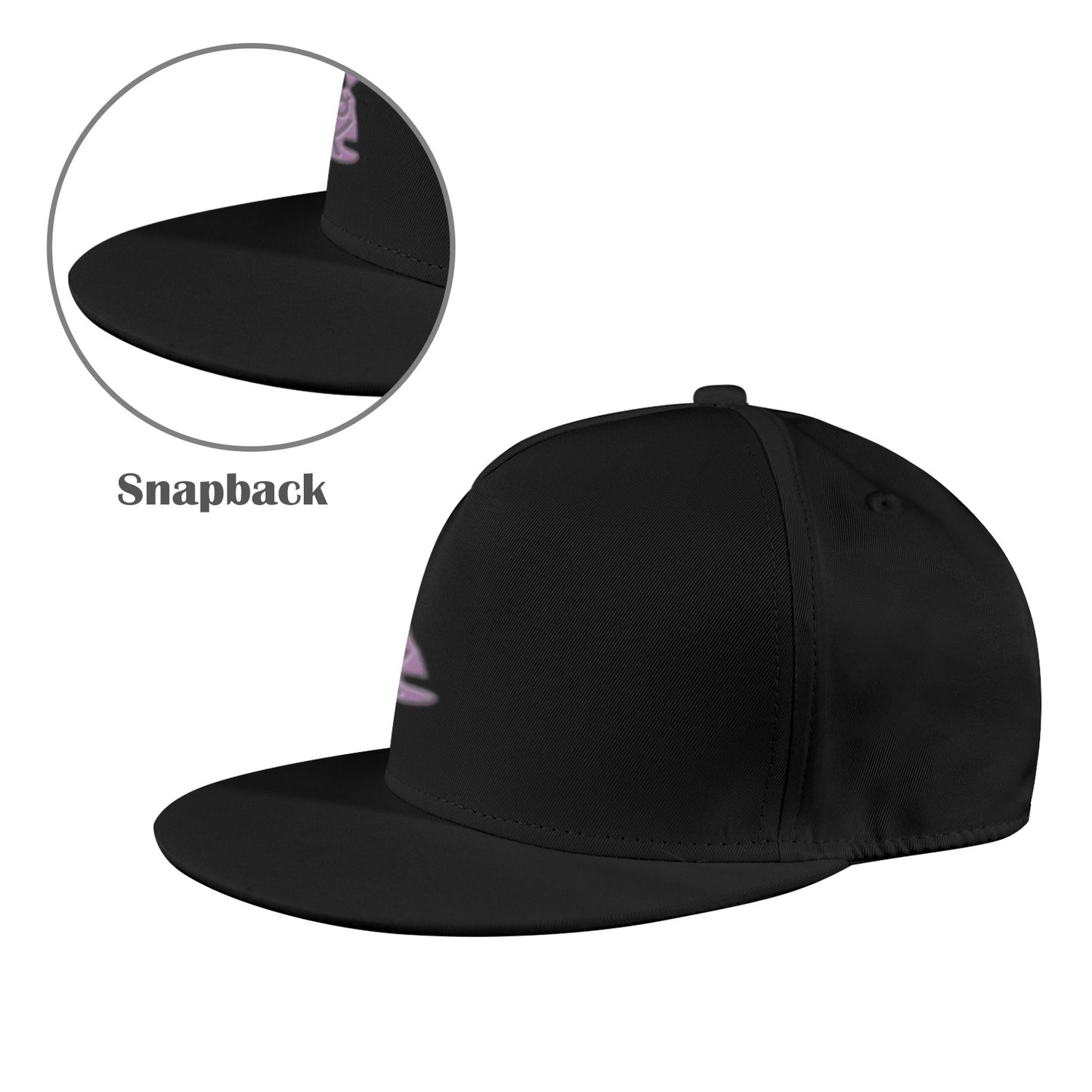 Buddha Logo Snapback Cap Black