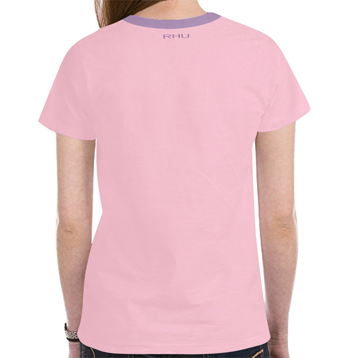 Pale Pink Buddha T-shirt Unisex Mesh Cloth T-shirt