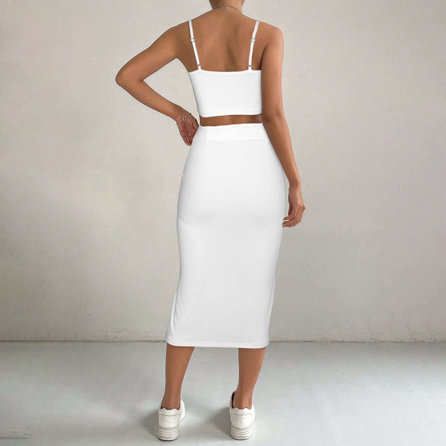 LINFA TOP SKIRT WHITE