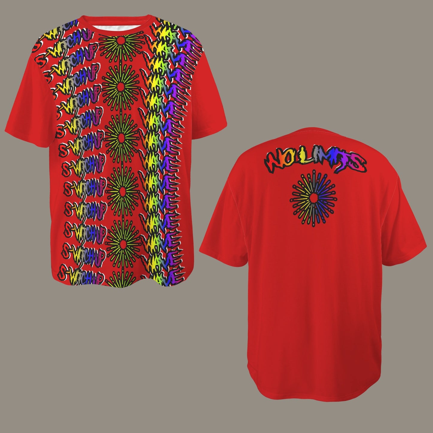 S-WITCH UP WAVE LOGO MULTI DARK RED