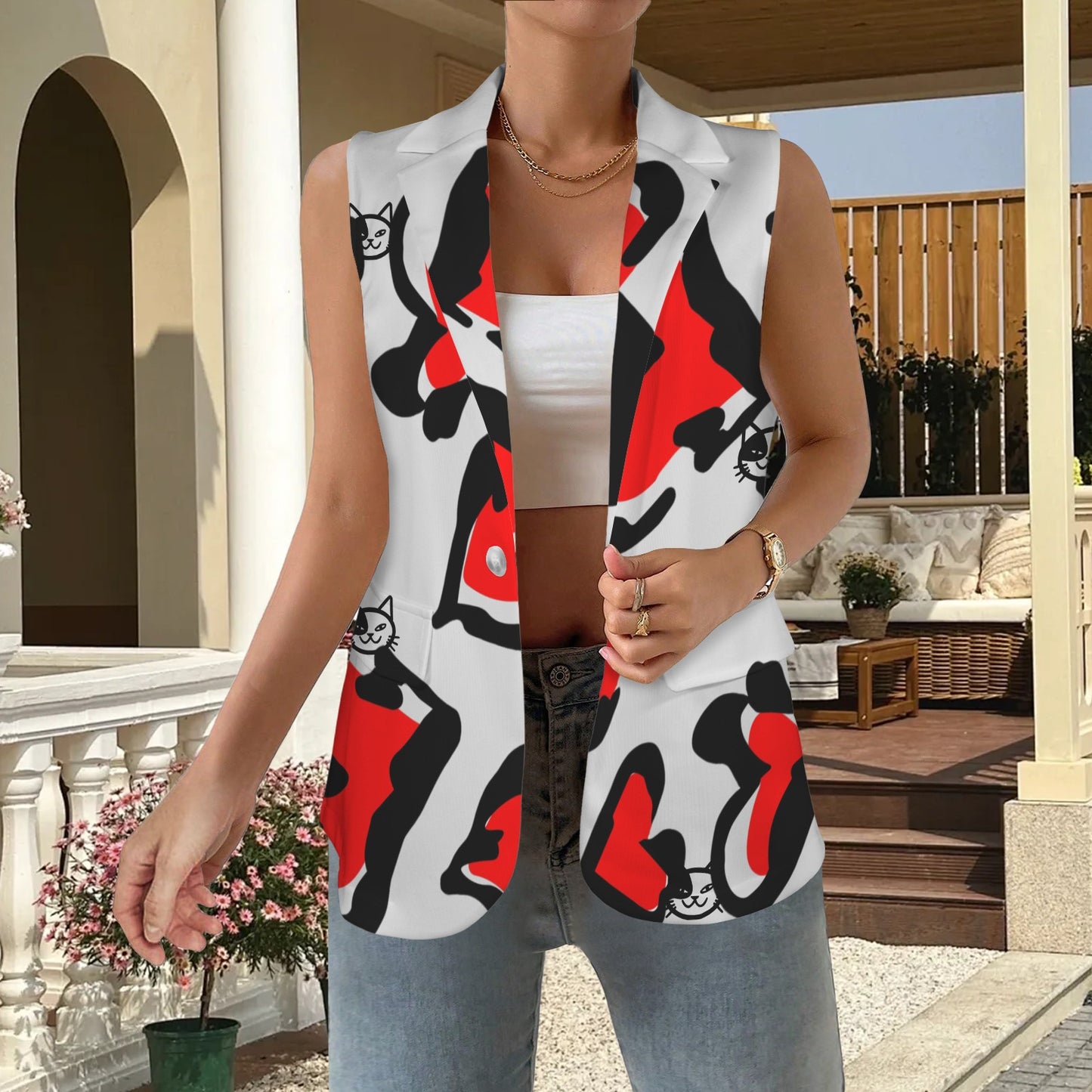 Gilet mamma Light Maubr PInk Leopard