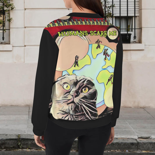 Humans Scare Me Lightweight Jacket Green