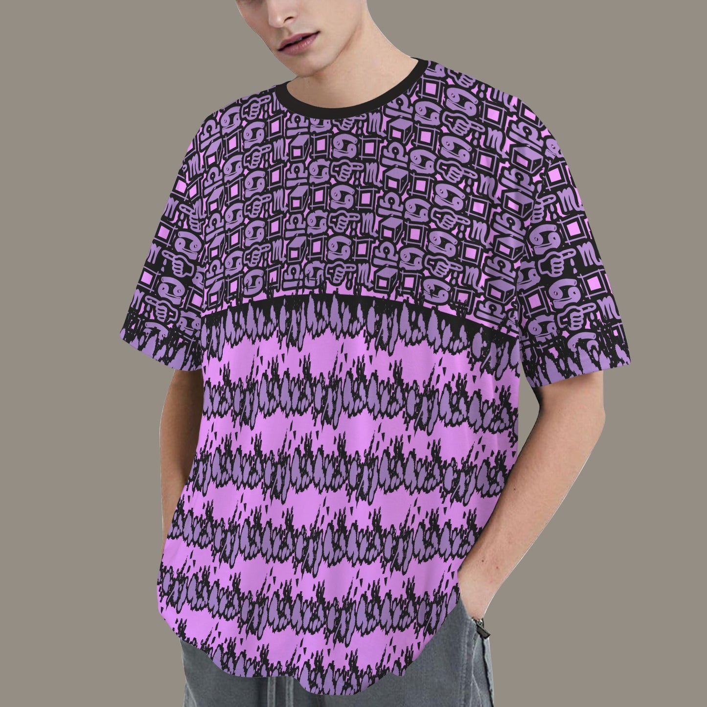 Hidden Name T-shirt Hot Hot Pink Lilac Black Fernanda