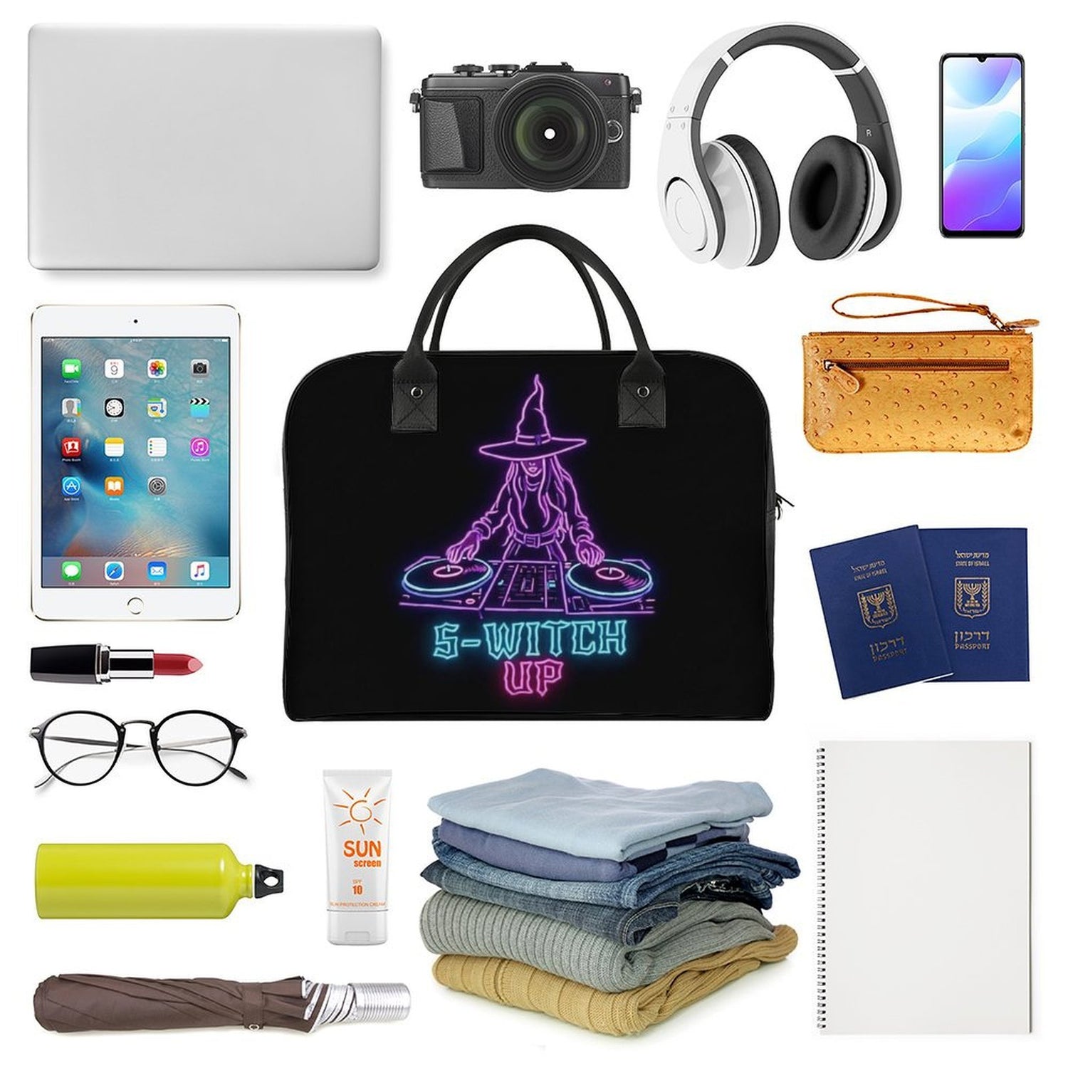 S-WITCH UP Neon Logo Travel Bag
