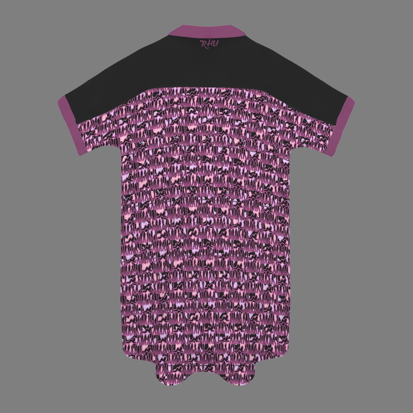 Mosquitoes T Shirt Dress Purple Black