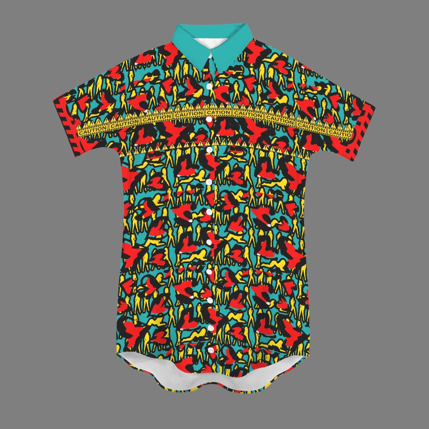 Caution Mosquitoes T Shirt Dress Verde Acqua