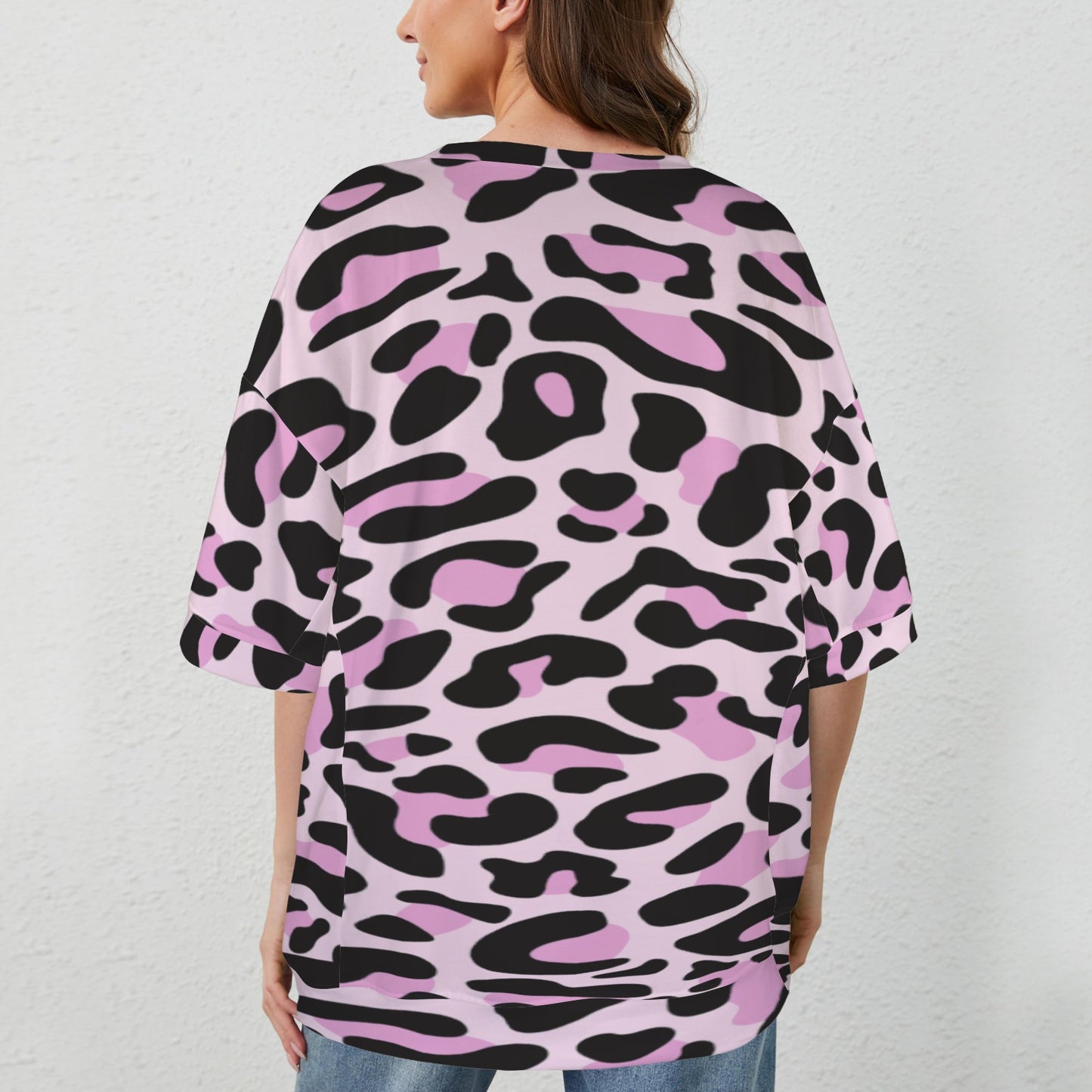 Maglia mamma Leopard Pink Black