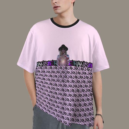 RANSIE IN NEVERLAND FIGURE GHOSTS WALL BLUE T-SHIRT