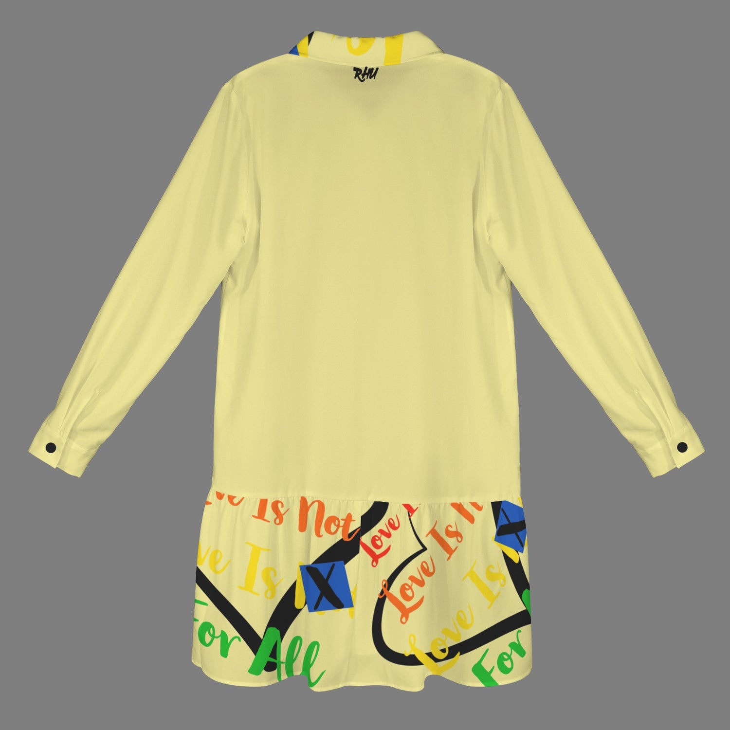 LINFA T SHIRT DRESS PALE YELLOW  HEART