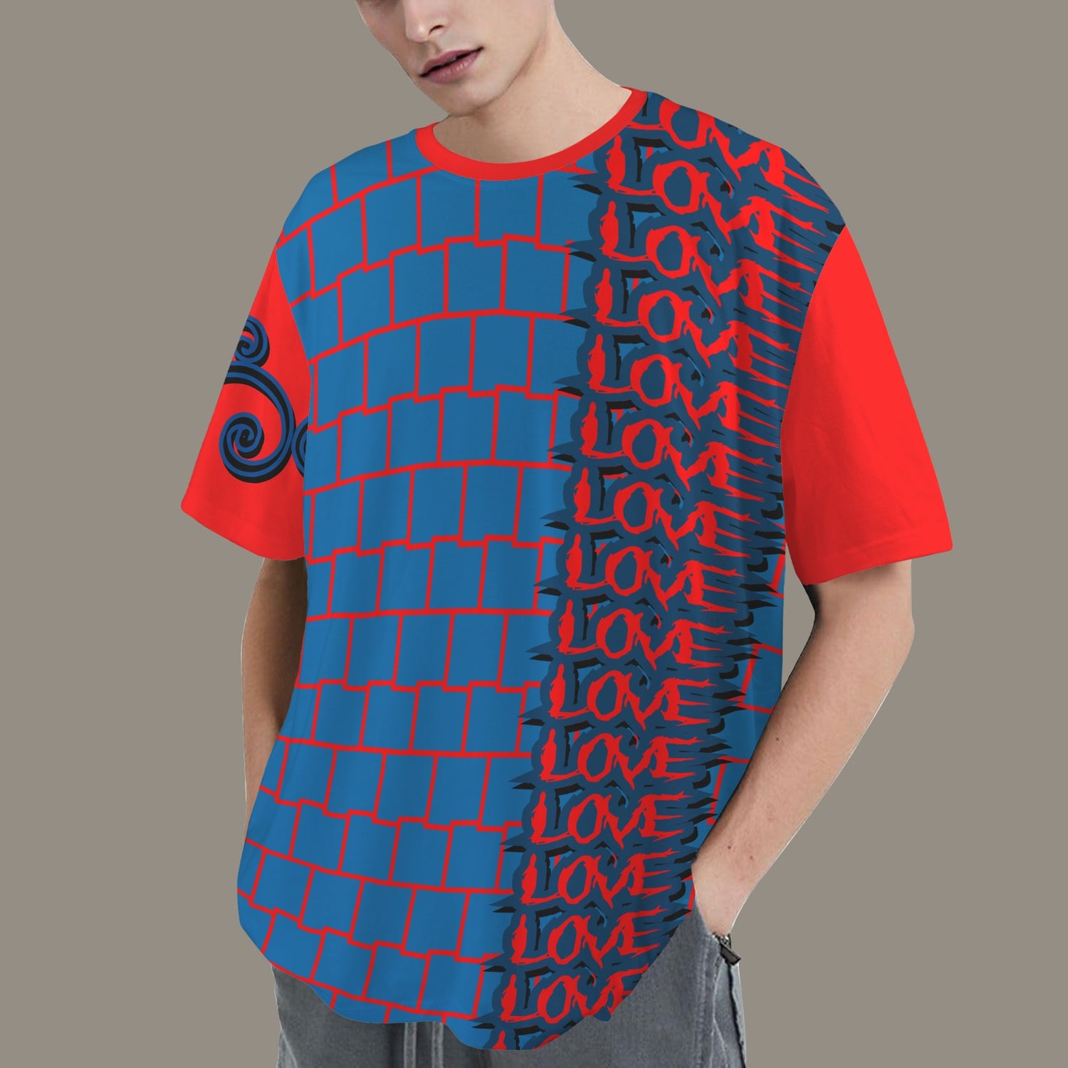 SE SON ROSE -BLUE LOVE WALL RED