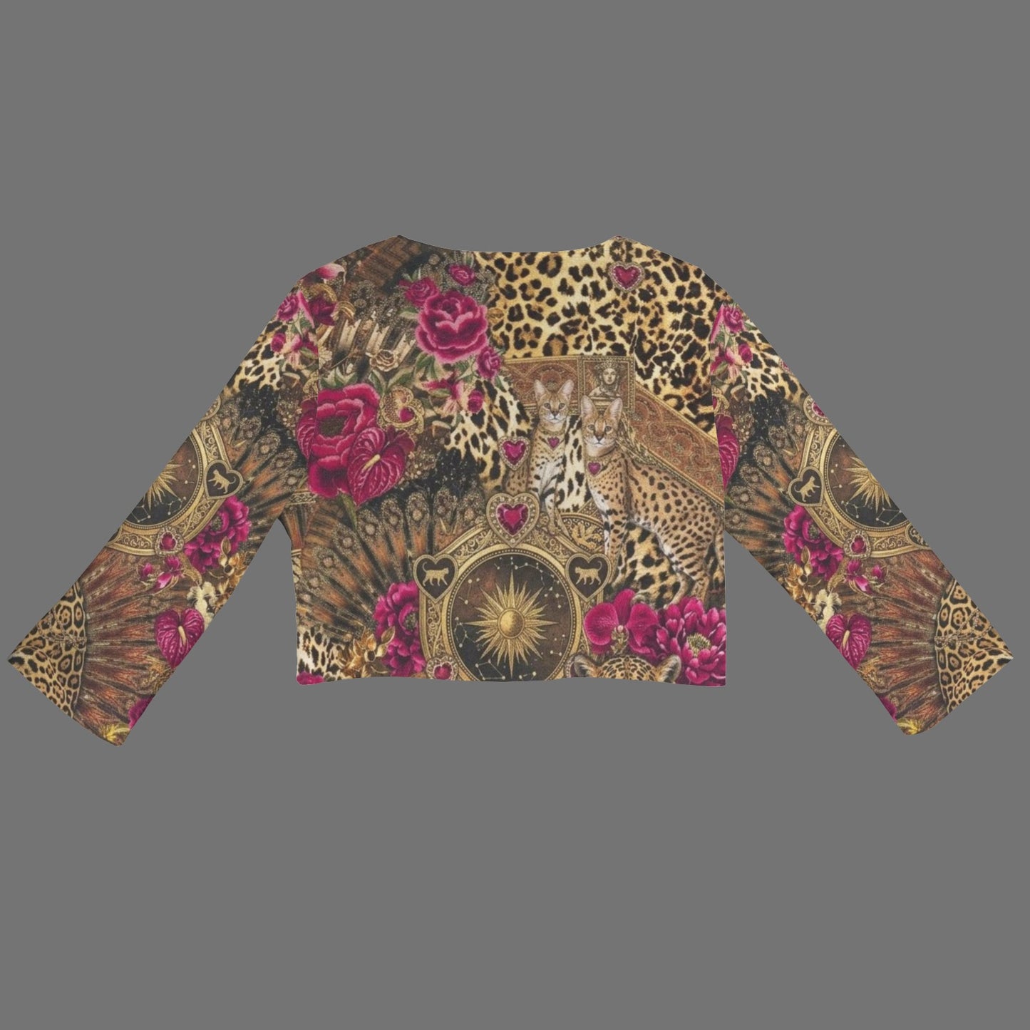 Opulent Leopard Cropped Jacket
