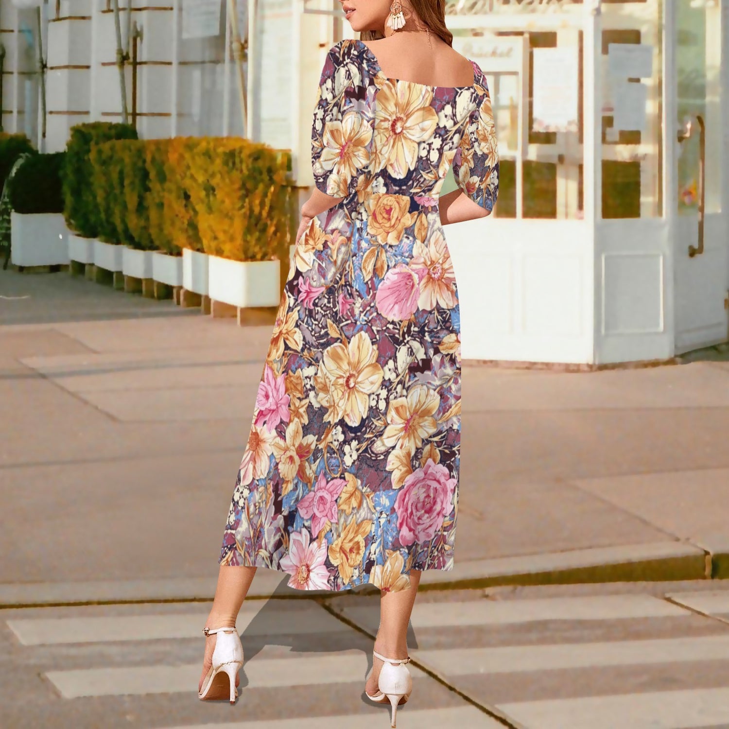 Flowers Long Dress