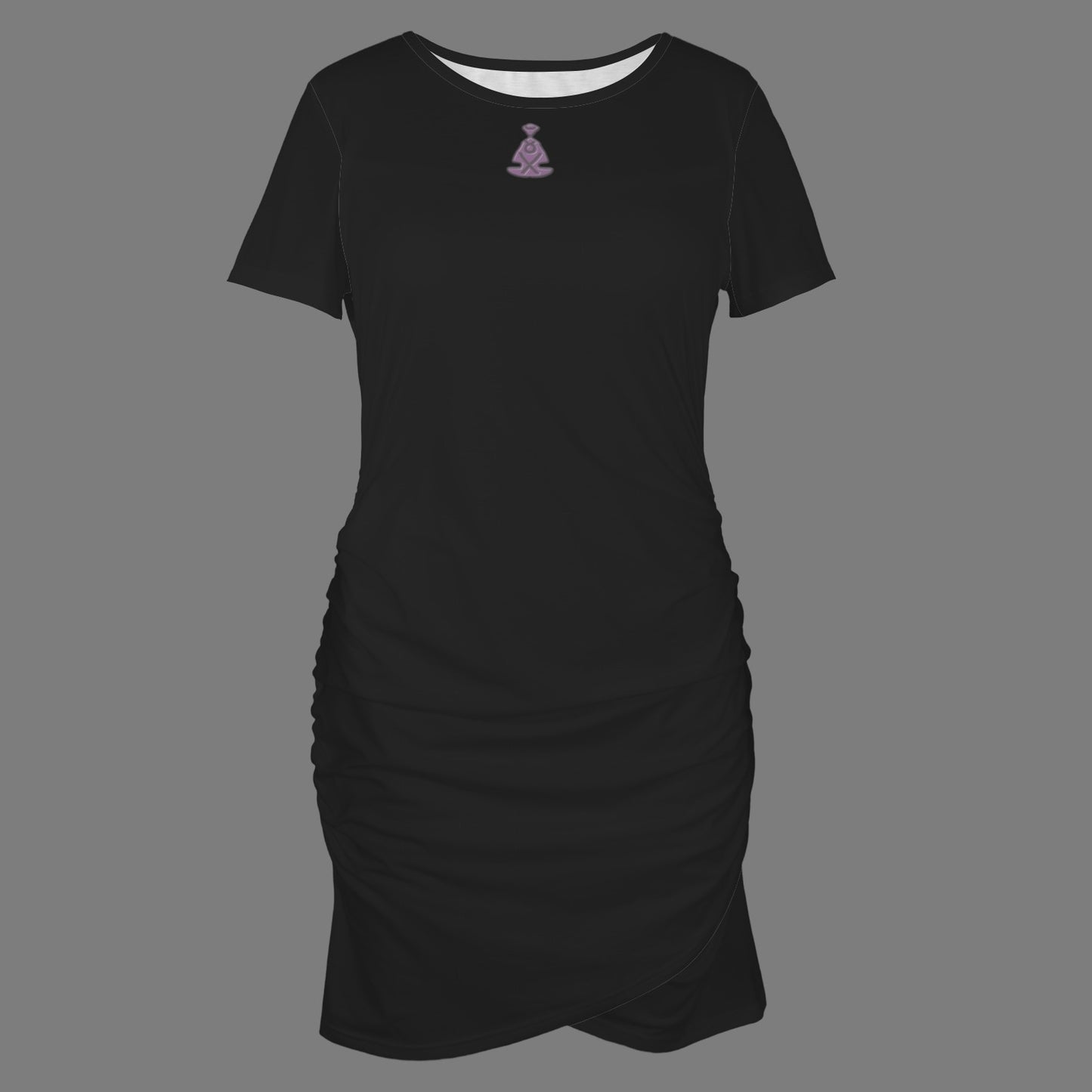 Buddha Bodycon Dress Black