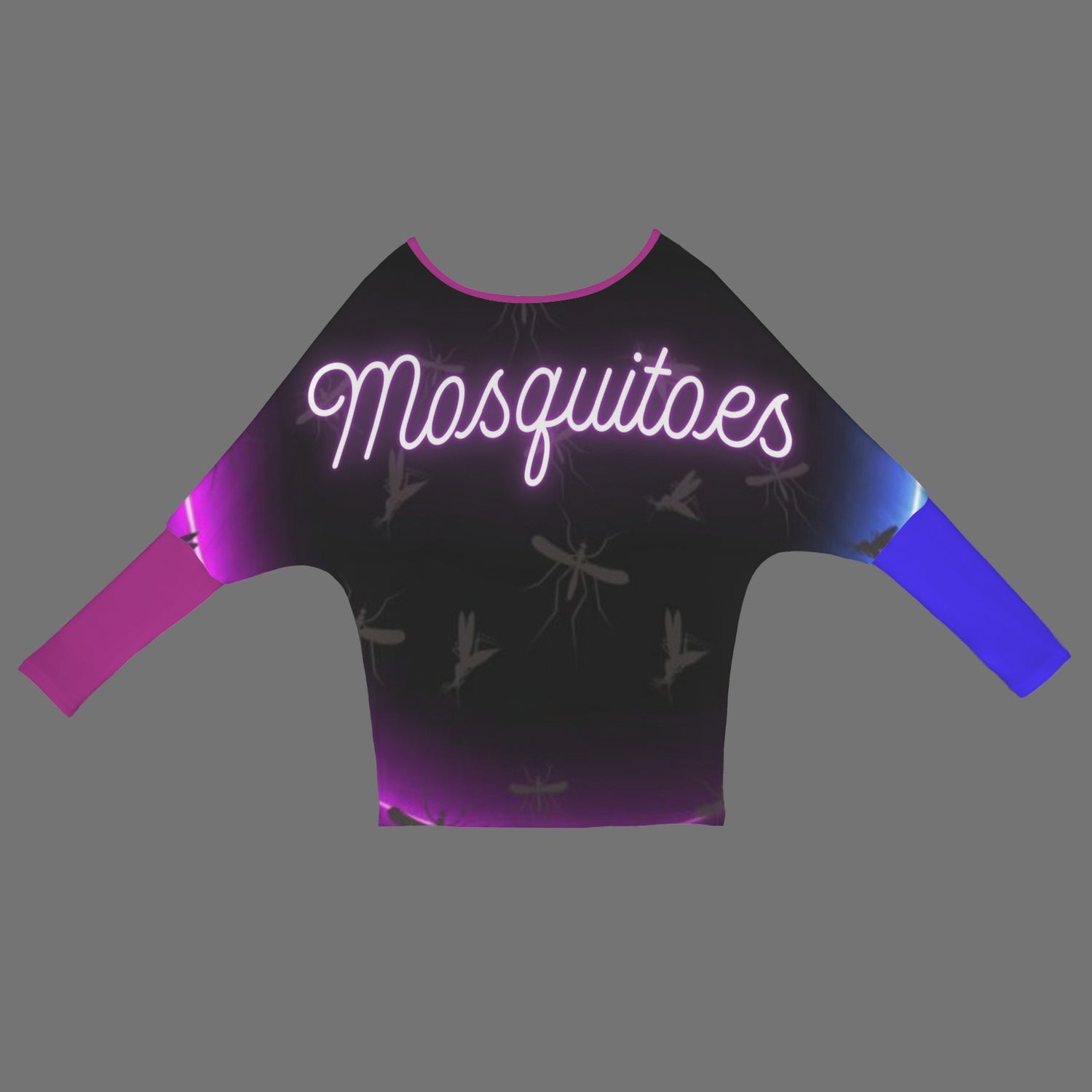 Mosquitoes Sweater Purple Blue Sleeve