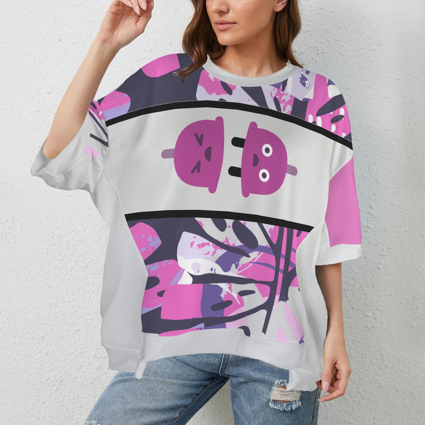 Fear Of Conncetion? Black UnderArm Hem T-Shirt