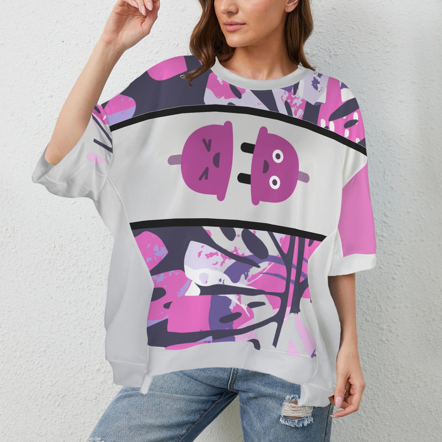 Fear Of Conncetion? Black UnderArm Hem T-Shirt
