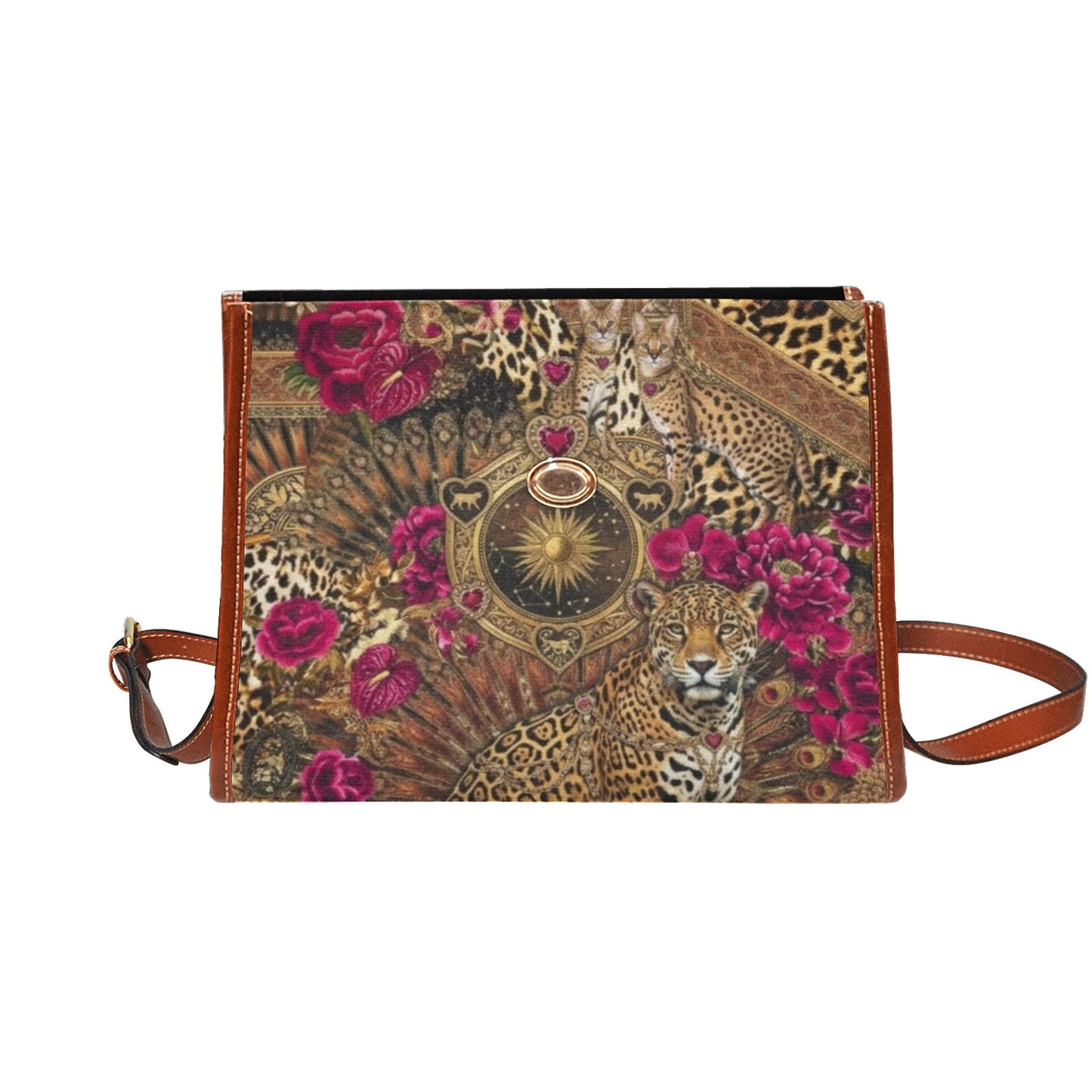 Opulenta Print Leopard Canvas Bag