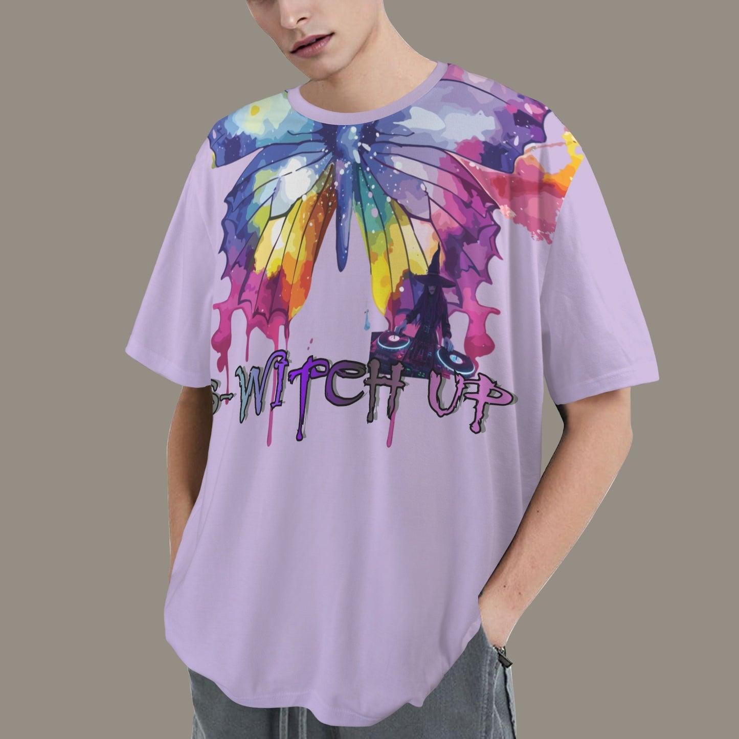 S-WITCH UP WAVE BUTTERFLY T-SHIRT LILIAC