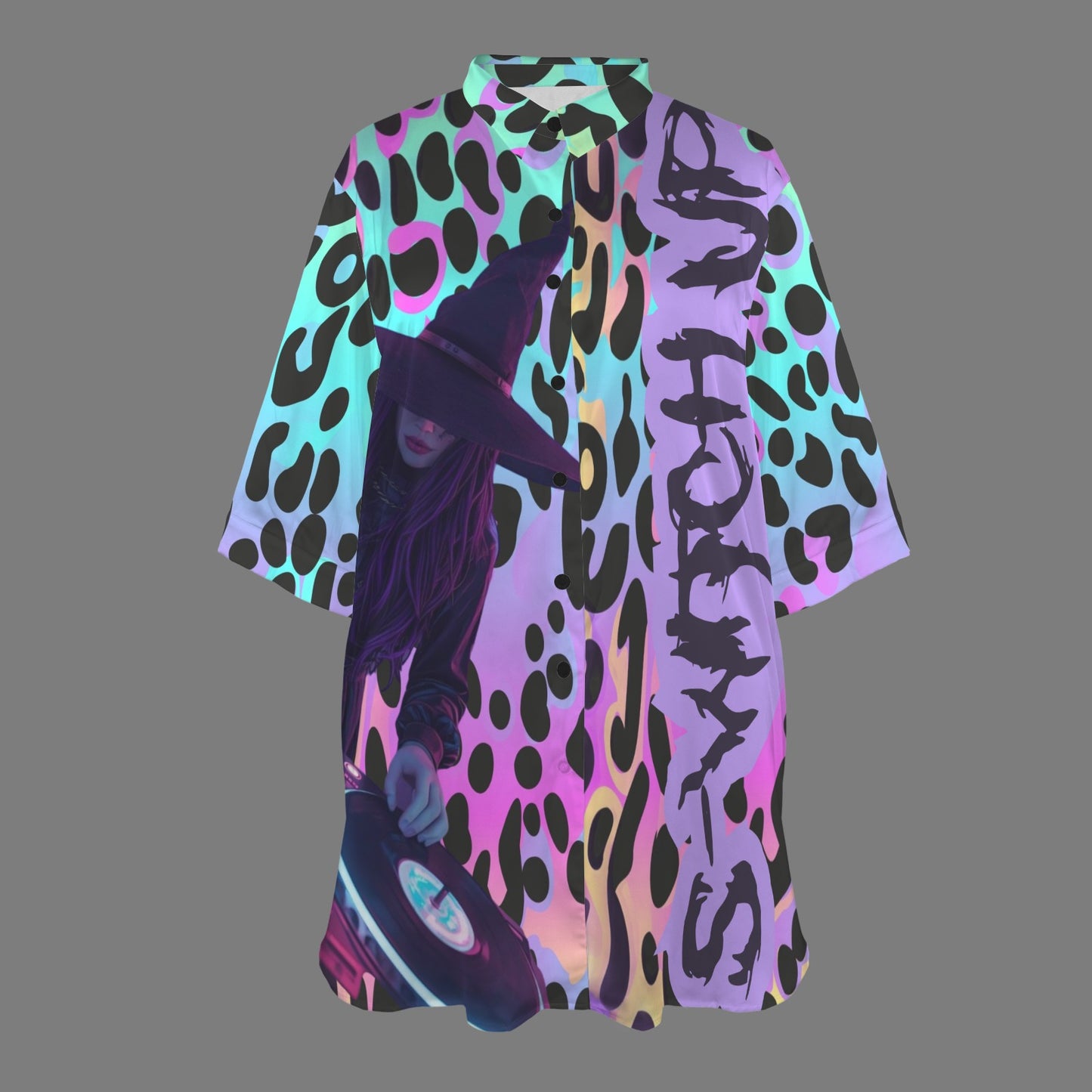 S-WITCH UP Ice Silk Button Nightdress