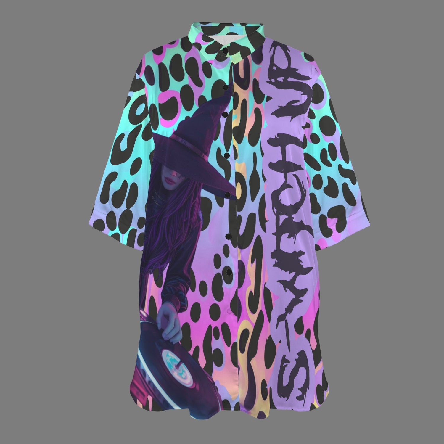 S-WITCH UP Ice Silk Button Nightdress