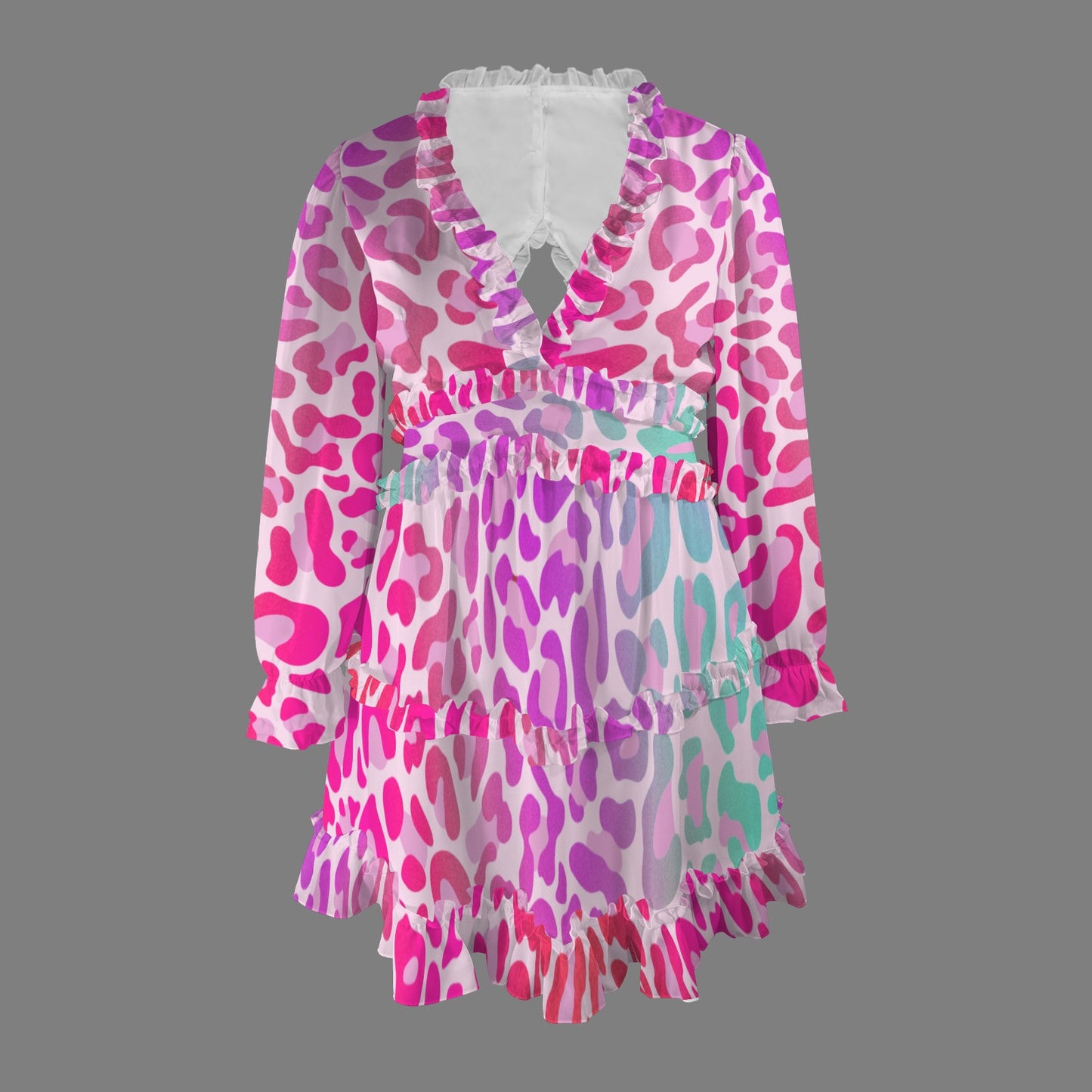Fading Pink Leopard Dress