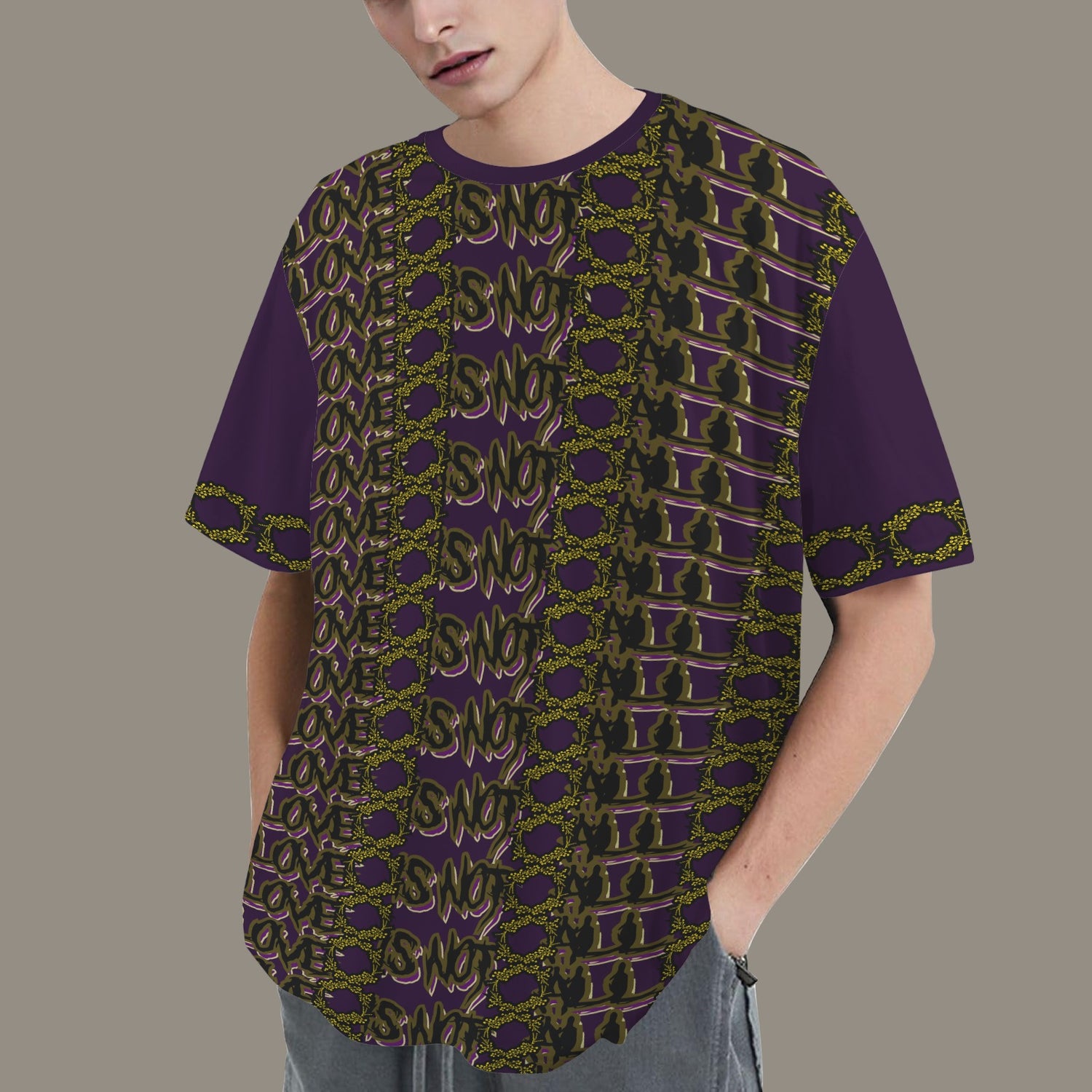 LINFA T-SHIRT BROWN VIOLET