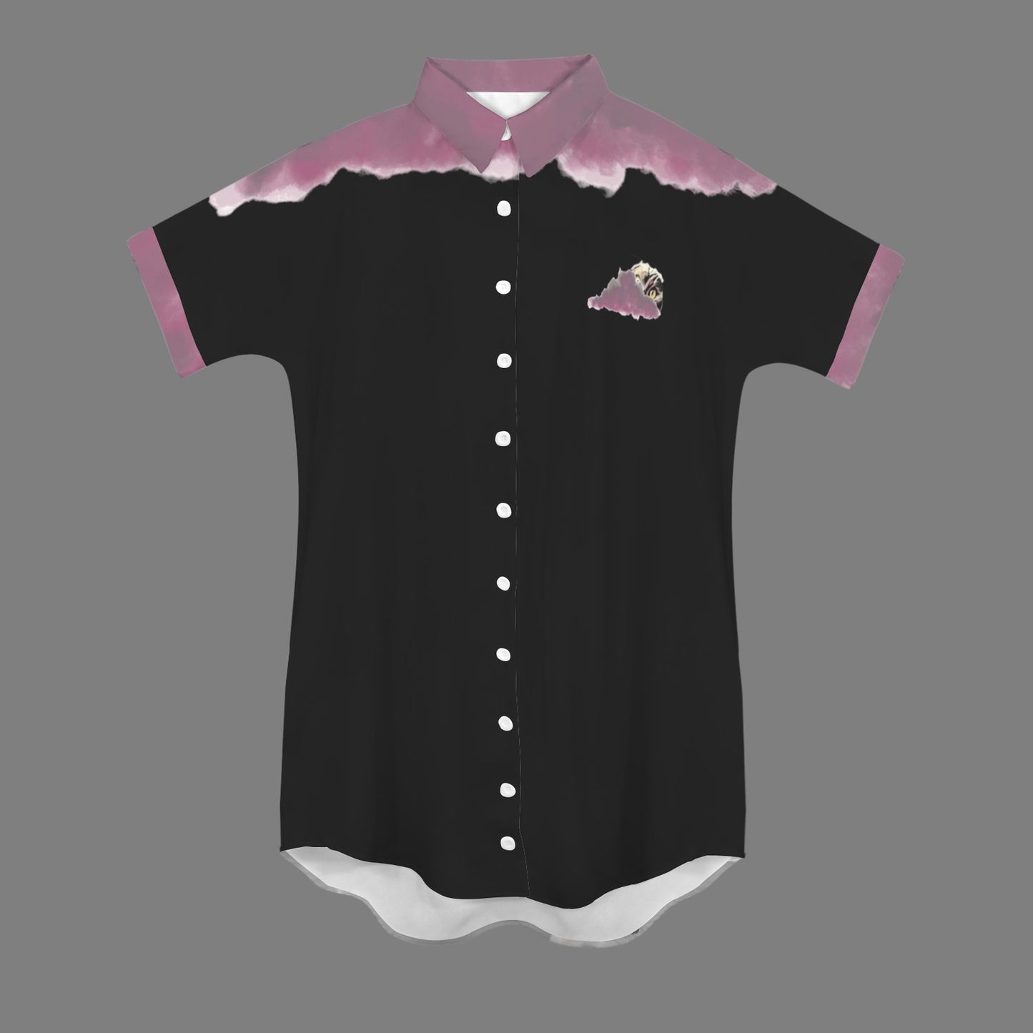 Big HSM Humans Scare Me Jimmy Cloud T-Shirt Dress Black