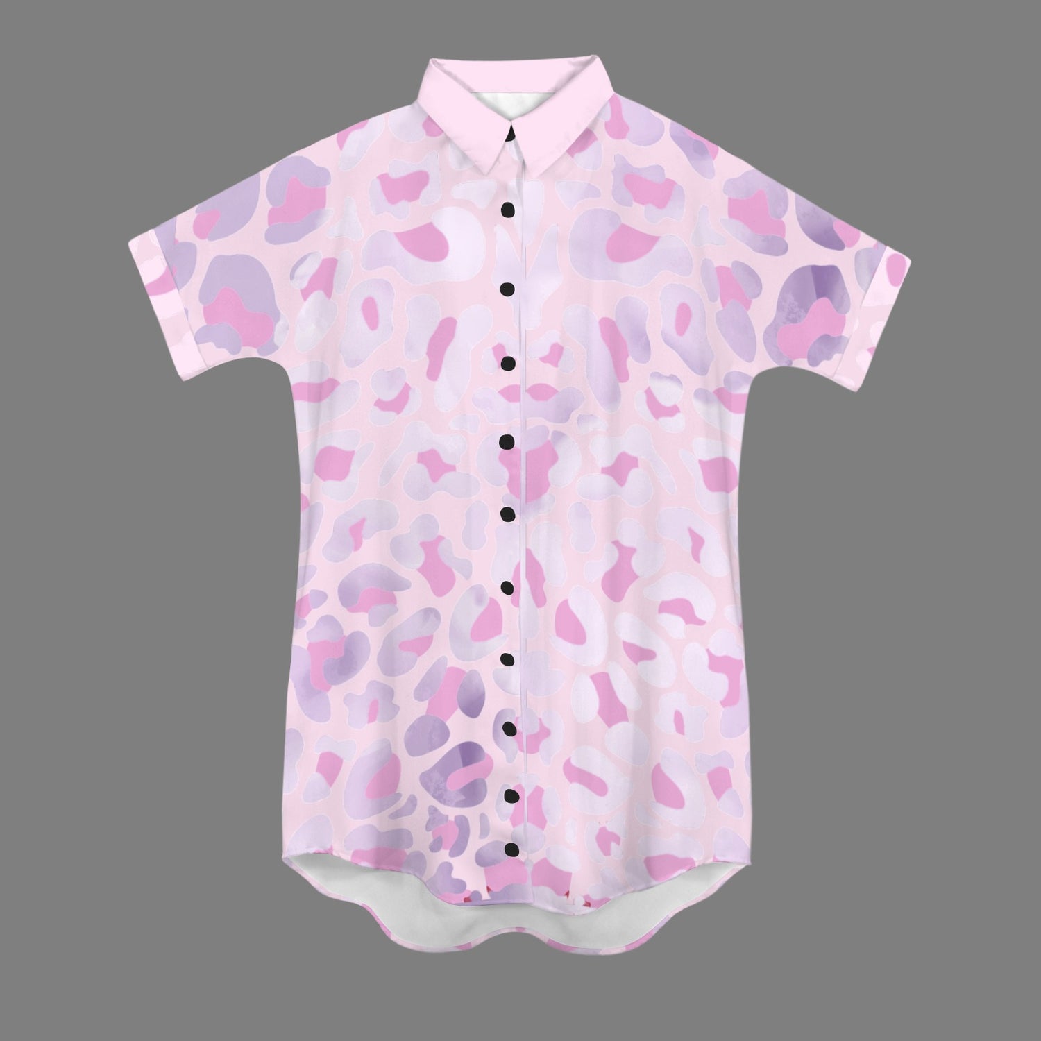 Pink Liliac LeopardT-Shirt Dress RHU pattern light