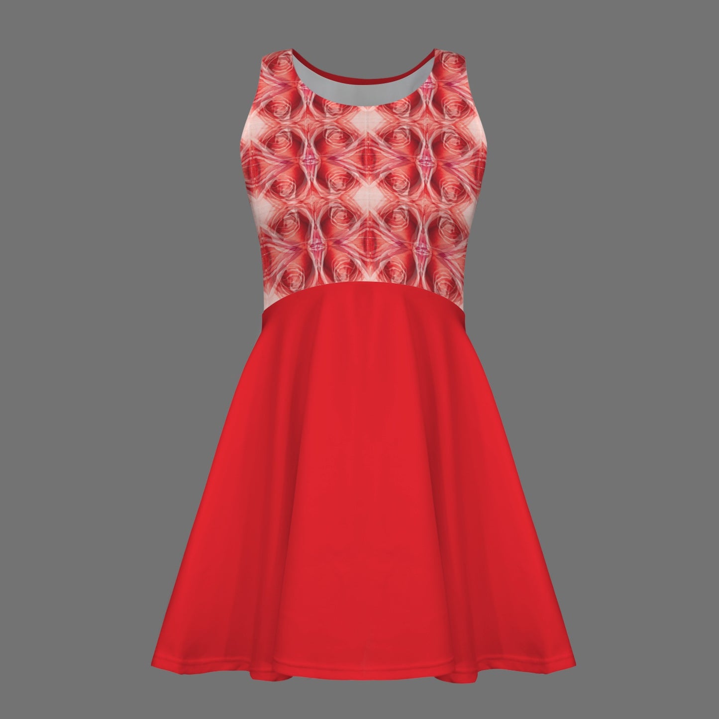 Love You Till I Die ( Psychedelic Roses) Tank Dress