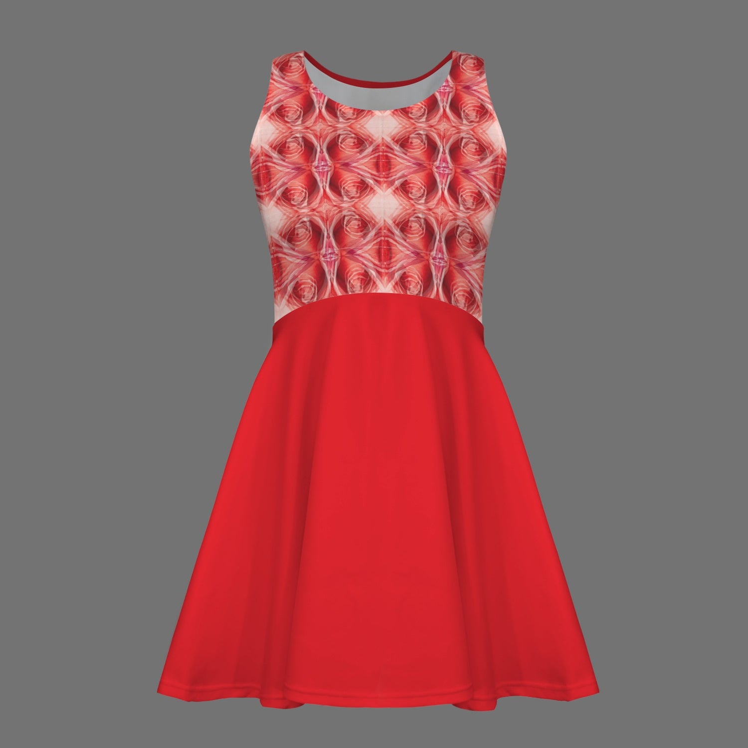 Love You Till I Die ( Psychedelic Roses) Tank Dress