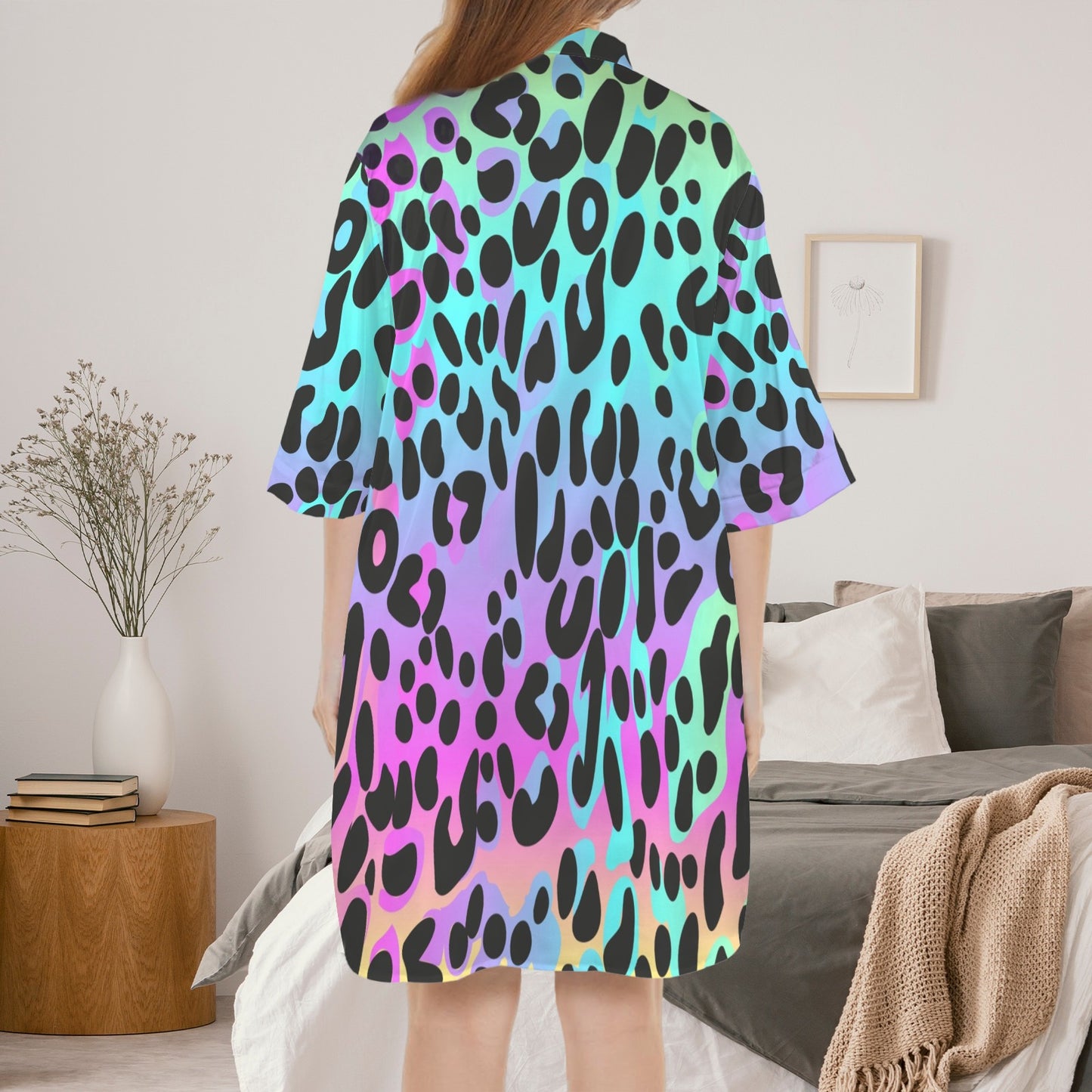 S-WITCH UP Ice Silk Button Nightdress