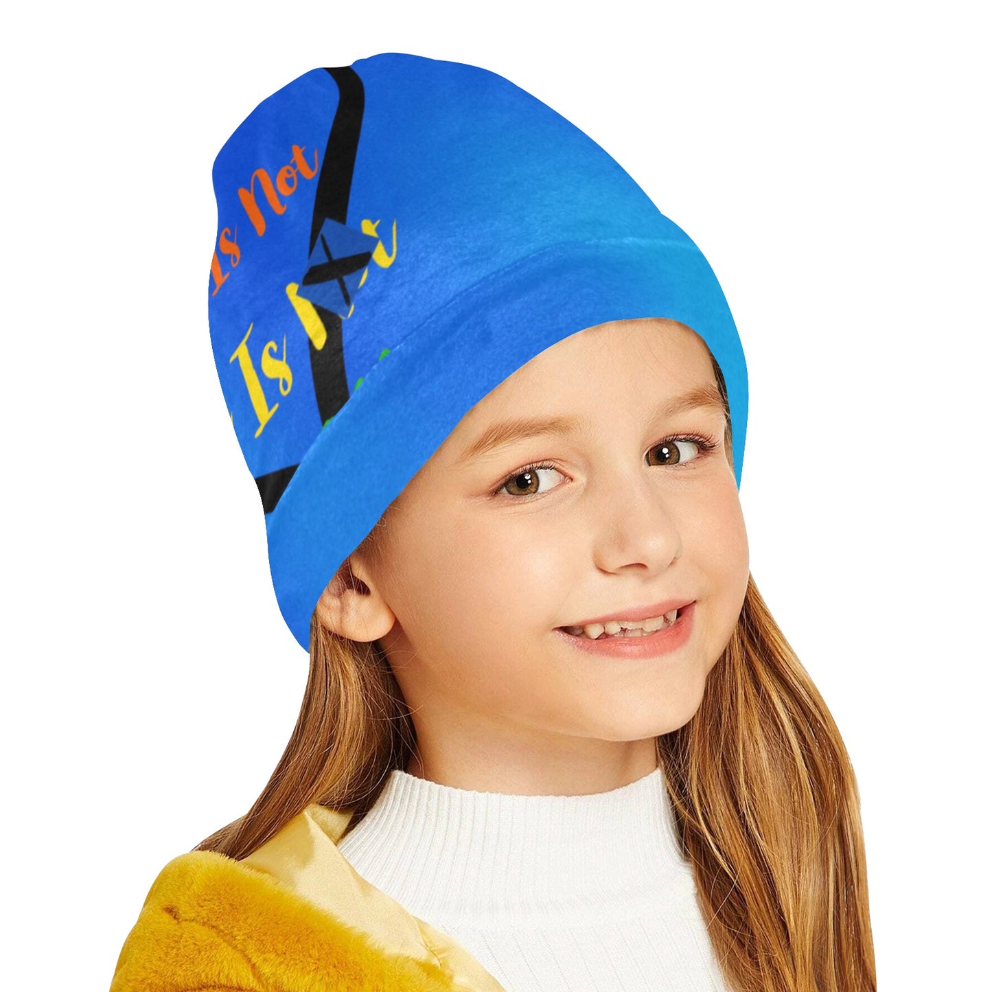 LINFA BEANIE KIDS FADING BLUE