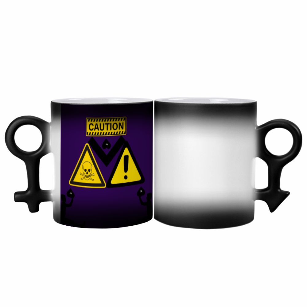 Couple Symbol Color Changing Cup