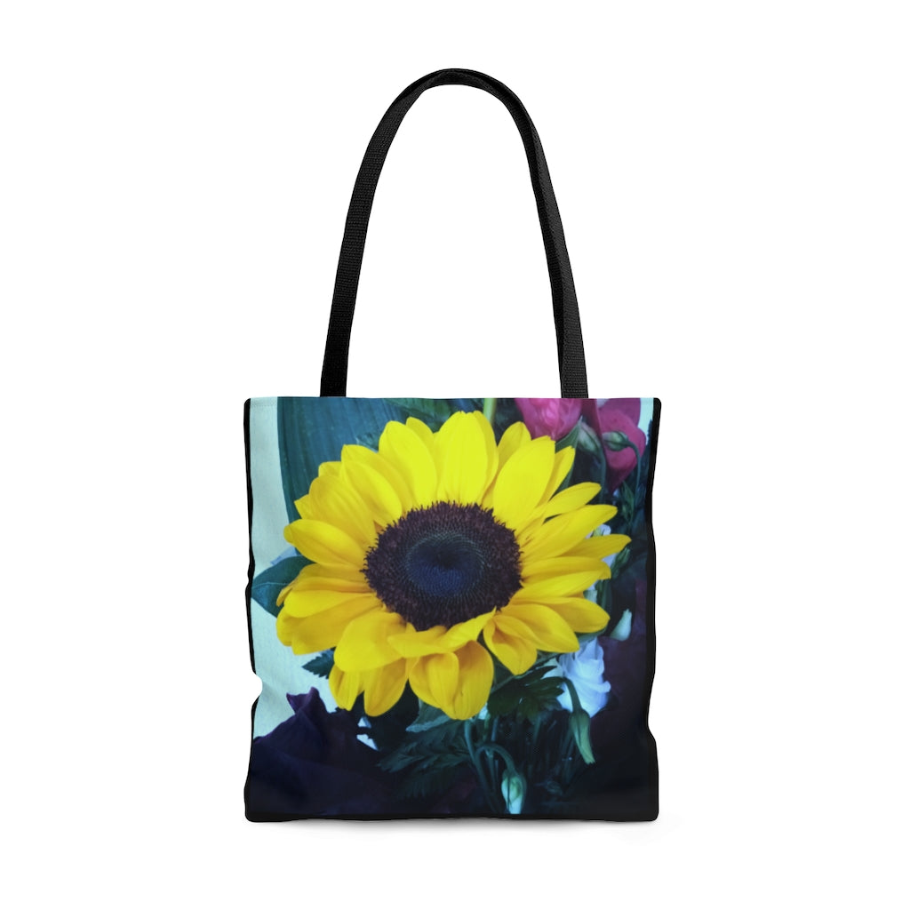 Double sided Sunflower/X Tote Bag