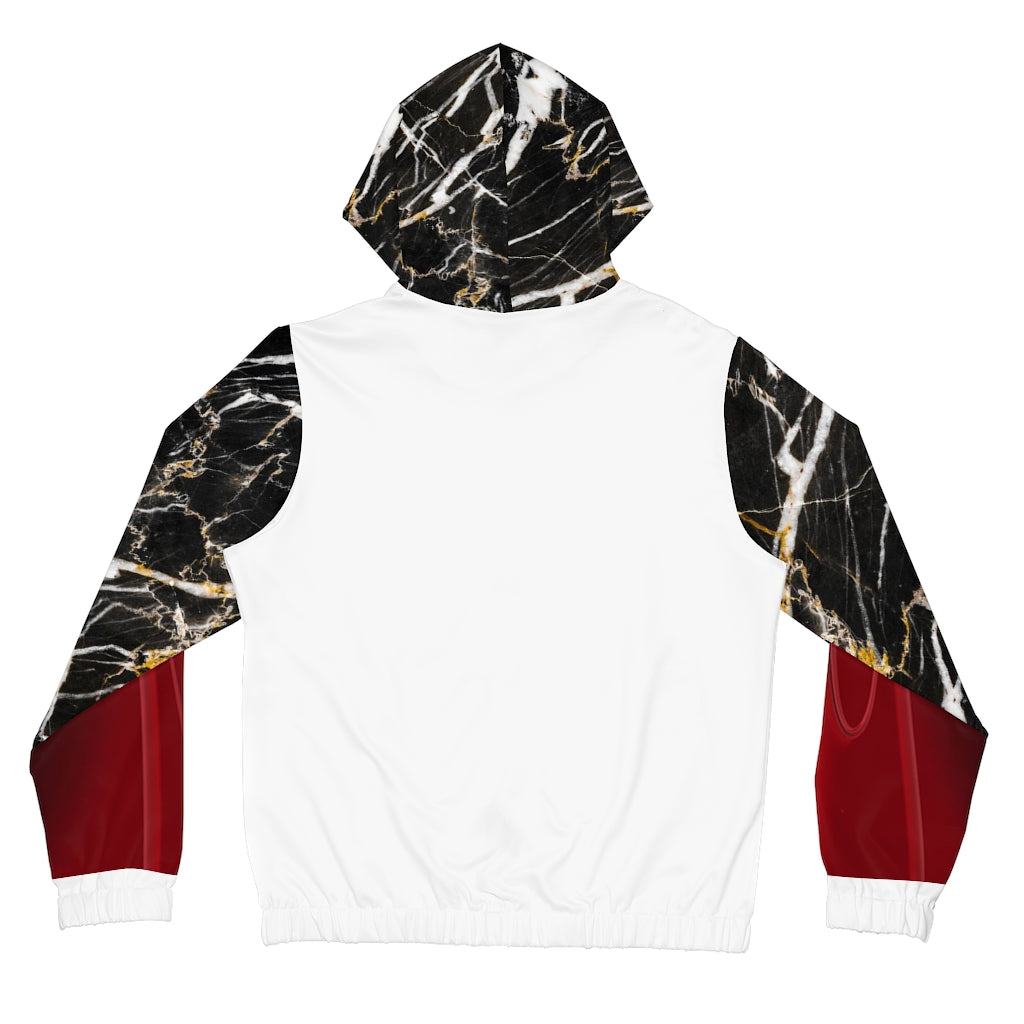 Women’s Full-Zip Hoodie White/Marble/Red Crossed