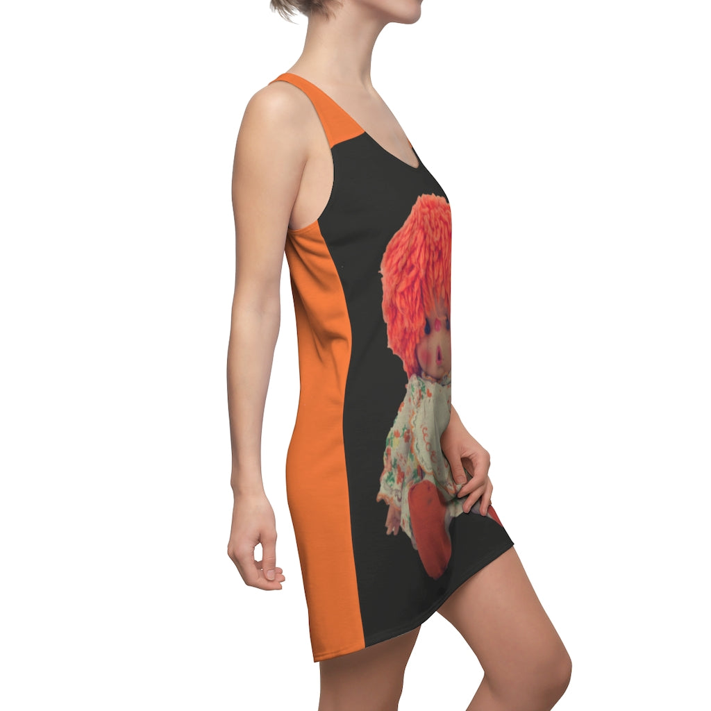 Women's Cut & Sew Racerback Dress Orange Doll