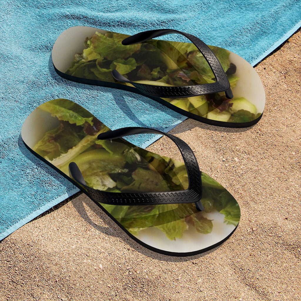 Get Healthy Avocado Lettuce Unisex Flip-Flops